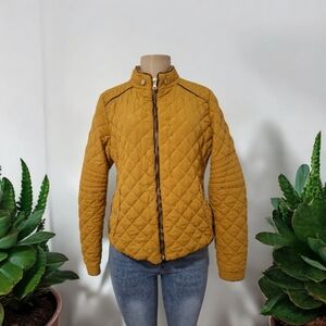 💋Love Tree Mustard Quilted Puffer Jacket💋